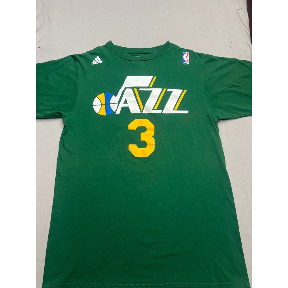 Adidas NBA Utah Jazz Trey Burke 3 Green Graphic T-Shirt Mens Medium